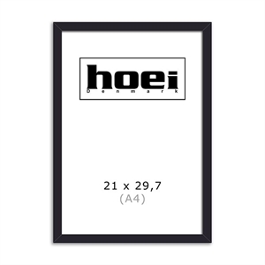 Sort fa kerettel fényképekhez és poszterekhez 21 x 29,7 cm (A4)