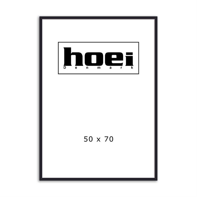 Sorter træramme til fotos og plakater 50 x 70 cm