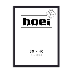 Sort fa keret fényképekhez és plakátokhoz 30 x 40 - PLEXI cm