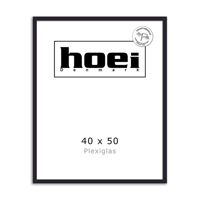 Sort fa keret fotókhoz és poszterekhez 40 x 50 - PLEXI cm