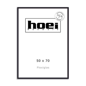Sorter træramme til foto og plakater 50 x 70 - PLEXI cm