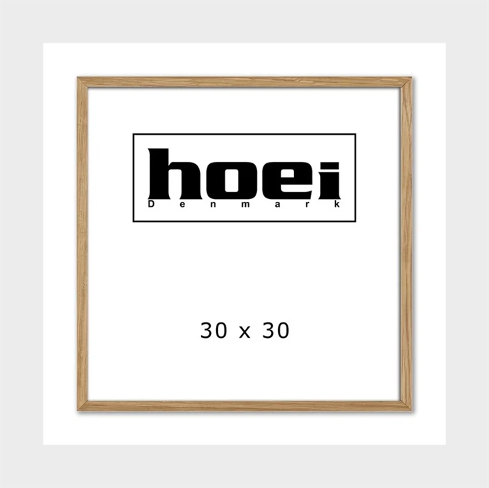 Masszív tölgyfa keret képekhez és plakátokhoz 30 x 30 cm