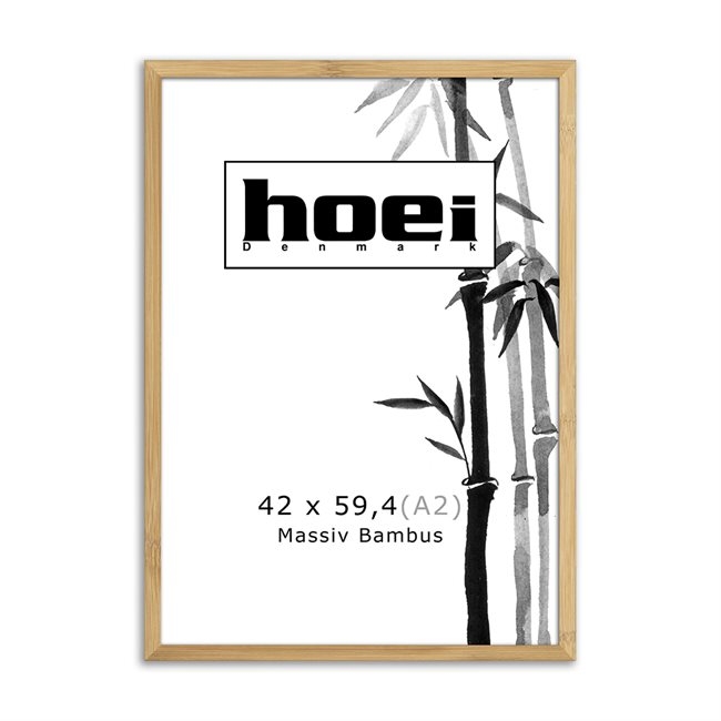 Bambusz fa keret fényképekhez és plakátokhoz, mérete 42 x 59,4 cm (A2)