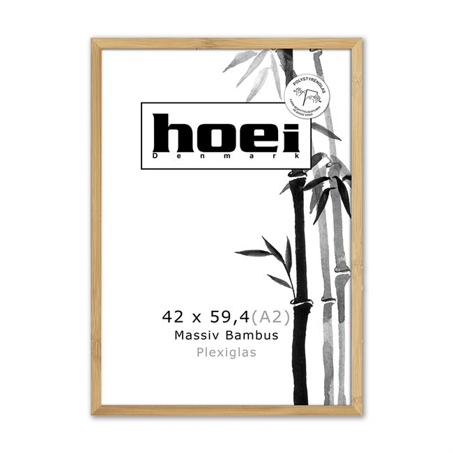 Bambusz képkeret fényképekhez és plakátokhoz 42 x 59,4 PLEXI A2 cm