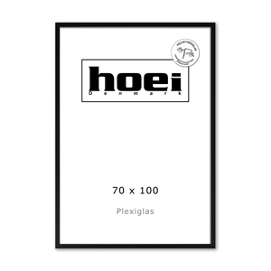 Sort fa keret fényképekhez és poszterekhez 70 x 100 PLEXI cm