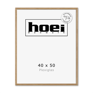 Masszív tölgyfa keret fényképekhez és plakátokhoz 40 x 50 PLEXI cm