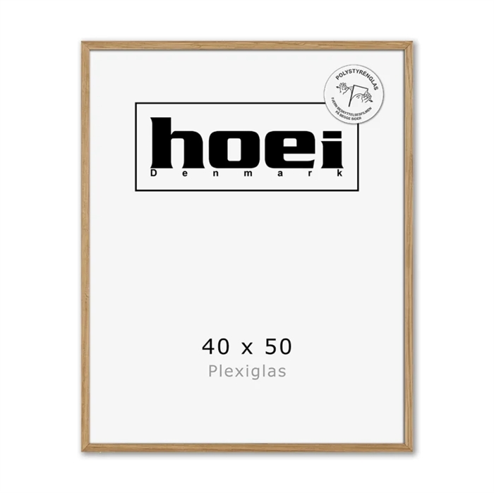 Masszív tölgyfa keret fényképekhez és plakátokhoz 40 x 50 PLEXI cm