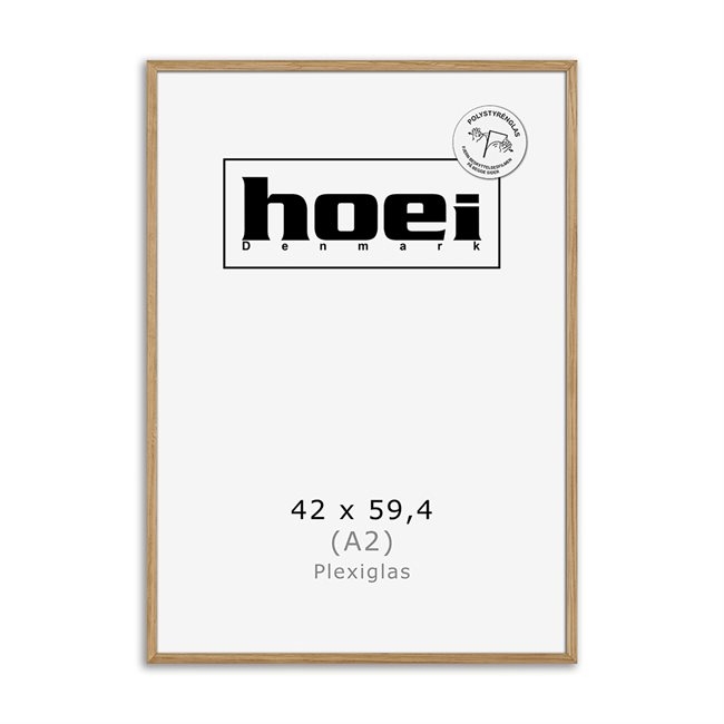 Masszív tölgyfa keret fotókhoz és plakátokhoz 42 x 59,4 - A2 PLEXI cm