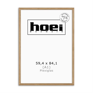 Masszív tölgyfa keret fényképekhez és poszterekhez 59,4 x 84,1 - A1 PLE x cm