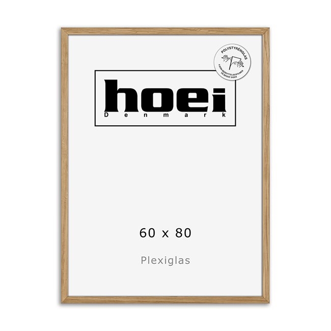 Masszív tölgyfa keret fényképekhez és plakátokhoz 60 x 80 PLEXI cm