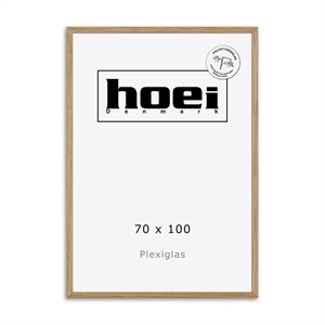 Masszív tölgyfa keret fényképekhez és plakátokhoz 70 x 100 PLEXI cm