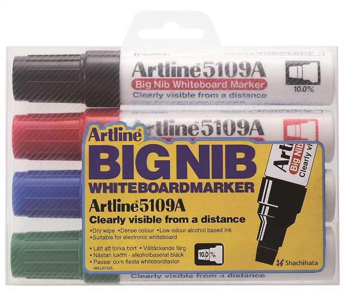 Artline Whiteboard Marker 5109A BIG 4/készlet