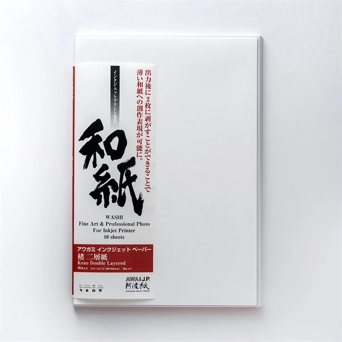 Awagami Kozo Kétszintes - 90 g/m², A4 20 lap