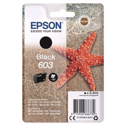 Epson T03U Fekete 603 Tintapatron