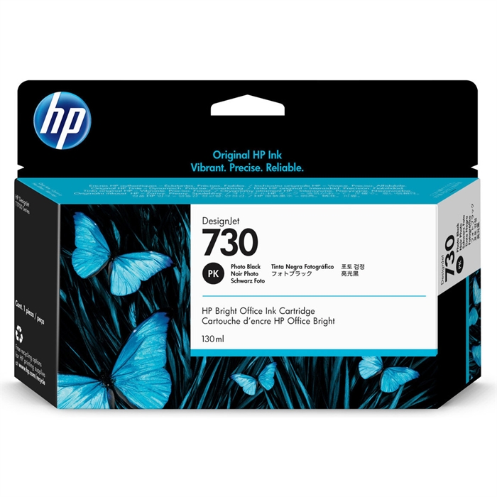 HP 730 130 ml-es Photo Black DesignJet tintapatron