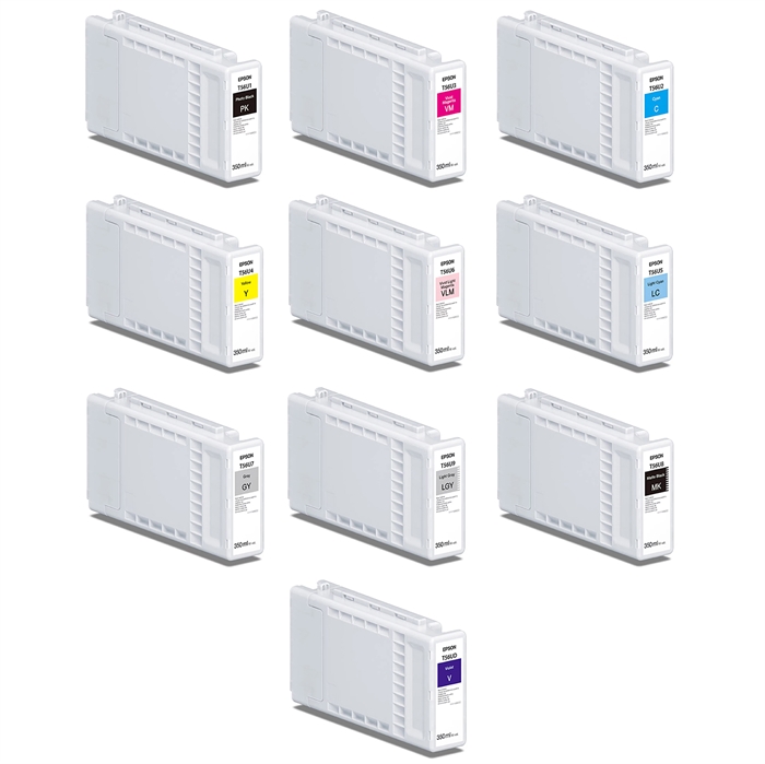 Teljes készlet 350 ml-es tintapatron az Epson SureColor P7300 és P9300 nyomtatókhoz