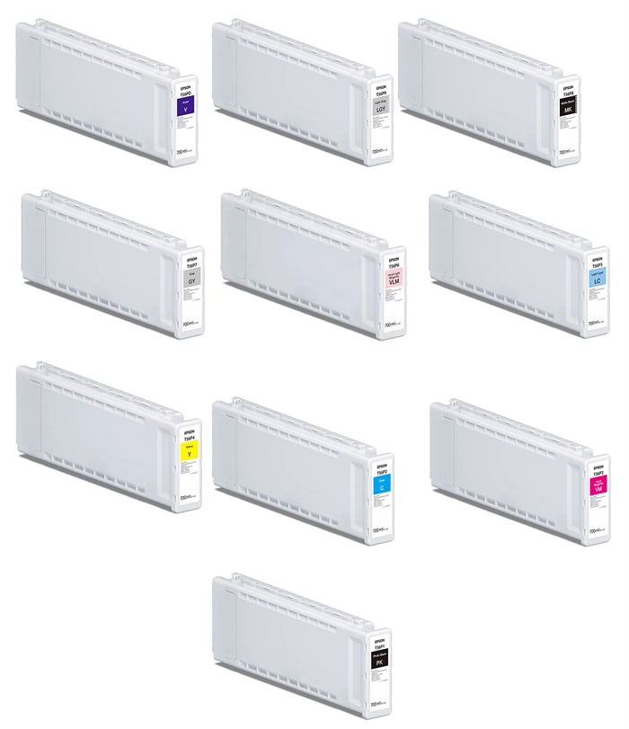 Teljes készlet 700 ml-es tintapatron az Epson SureColor P7300 és P9300 nyomtatókhoz