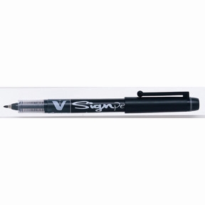 Pilot Filtpen m/kupak V-Signpen 2,0 fekete