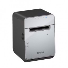 Epson TM-L100, 8 pont/mm (203 dpi), vágó, bélés nélküli, USB, RS232, Ethernet, fekete