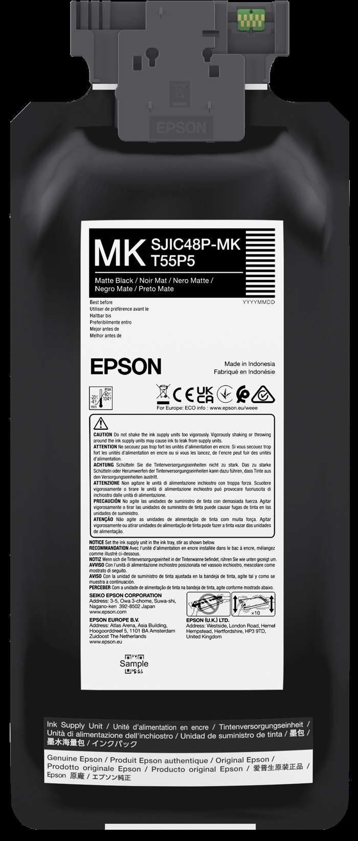 Epson Matte Black festékpatron az Epson ColorWorks C8000-hoz